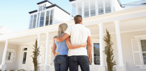 couple in a newly refinanced home
